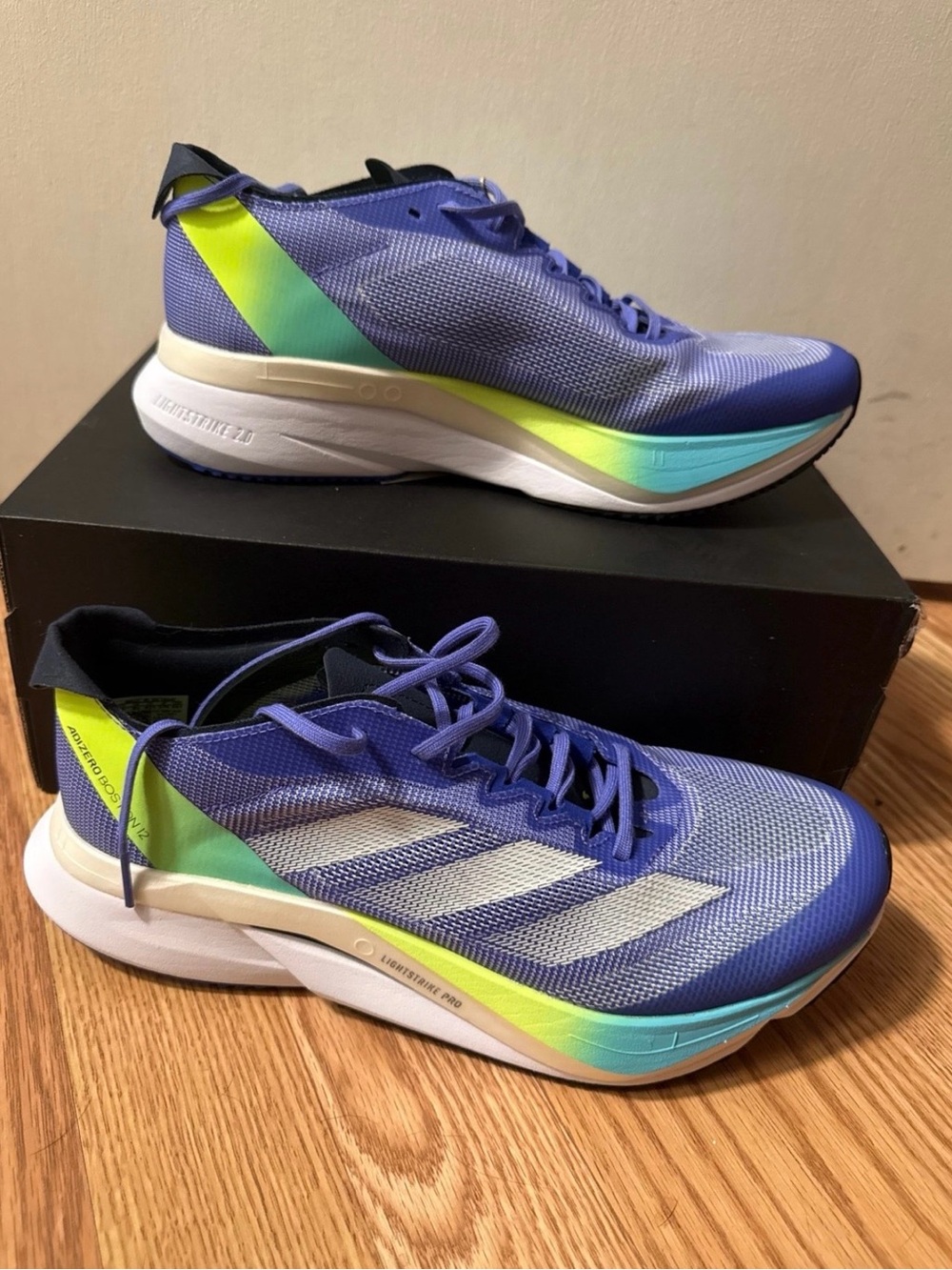 adidas Men’s Blue/Purple Run-Pro Lightweight Trainers
